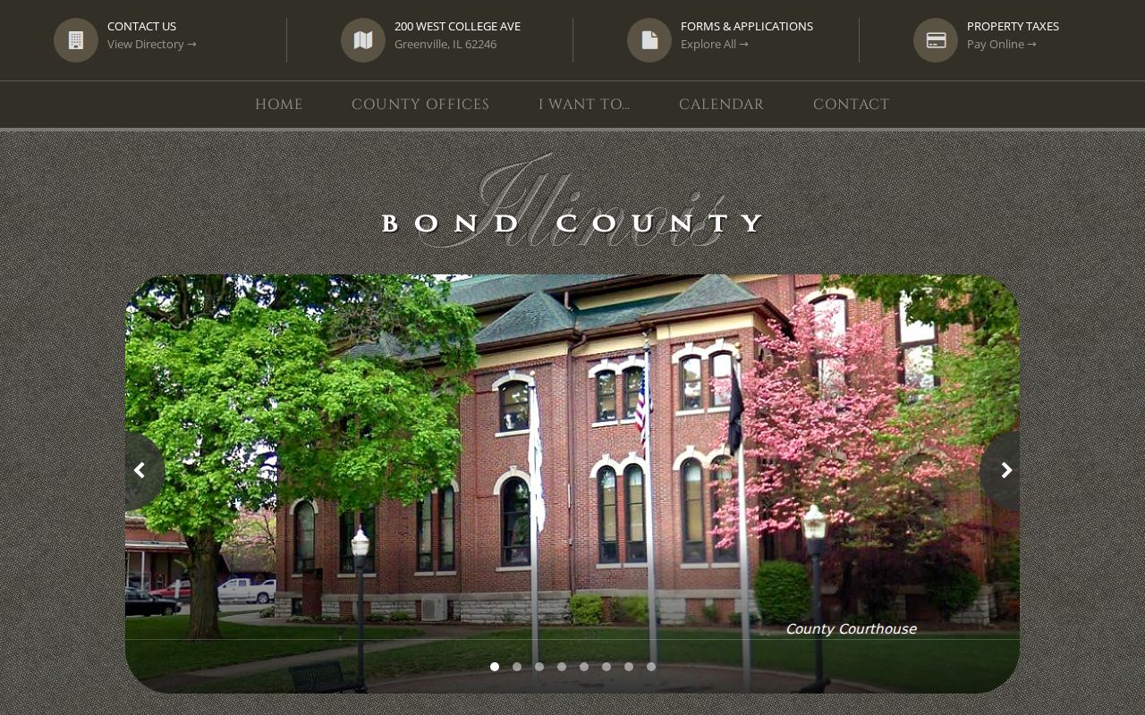 Bond County criminal history government office directory