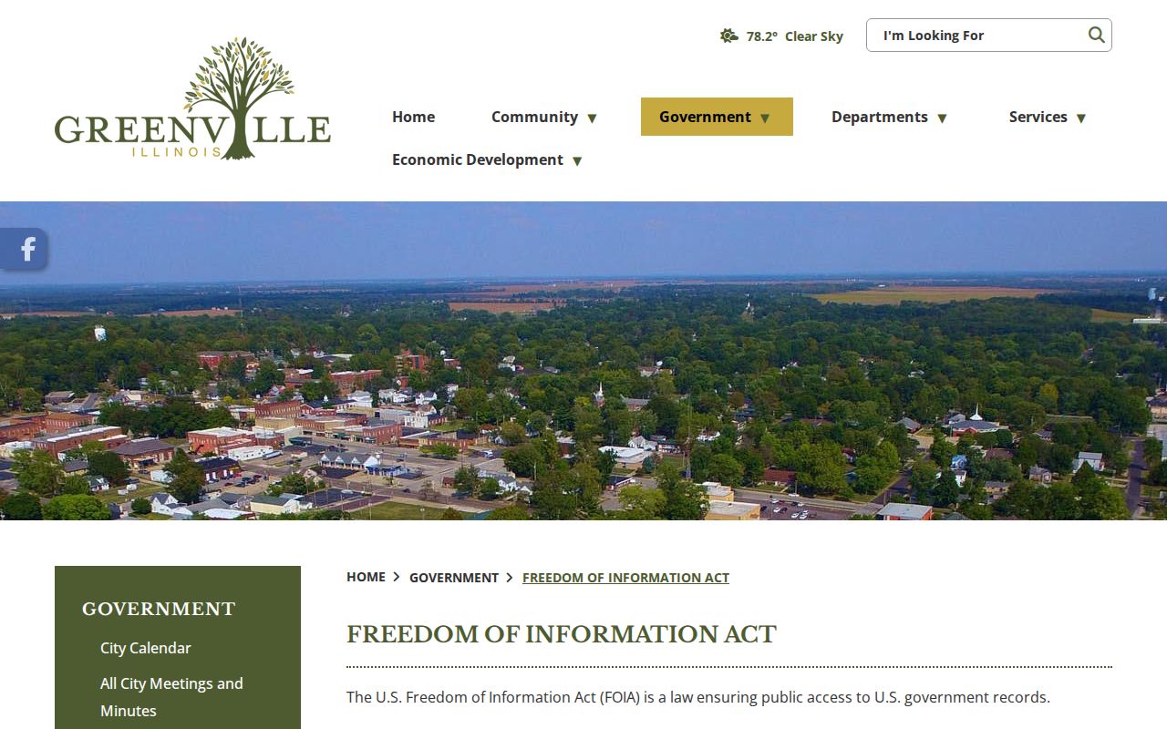 Greenville Illinois FOIA request information
